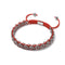 Rote Panda-Glieder | Mini-Kismet-Armband | Rot x Silber