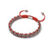 Rote Panda-Glieder | Mini-Kismet-Armband | Rot x Silber