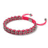 Roségoldene Löffler-Glieder | Mini-Kismet-Armband | Neonpink x Silber