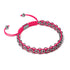 Roségoldene Löffler-Glieder | Mini-Kismet-Armband | Neonpink x Silber