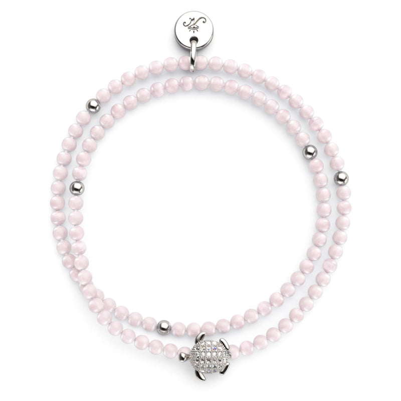 Rosenquarz | Silber | Tortuga Edelsteinwickel