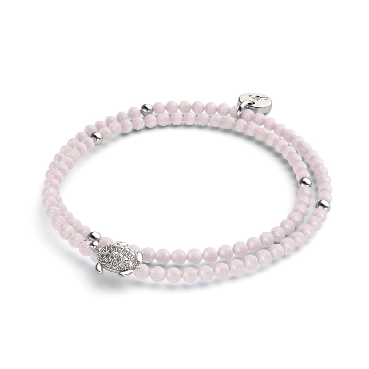 Rosenquarz | Silber | Tortuga Edelsteinwickel