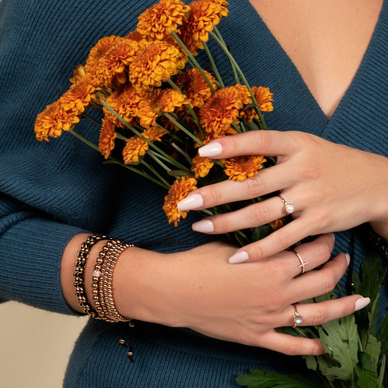 Dreifaltigkeit | Roségold | Dreireihiges Armband