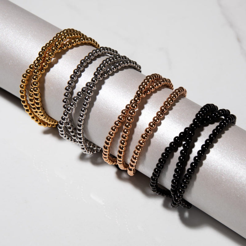 Dreifaltigkeit | Roségold | Dreireihiges Armband