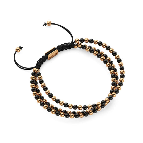 Trinity | Roségold x Rotguss | Dreireihiges Armband