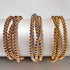 Dreifaltigkeit | Silber x Gold x Roségold | Dreireihiges Armband