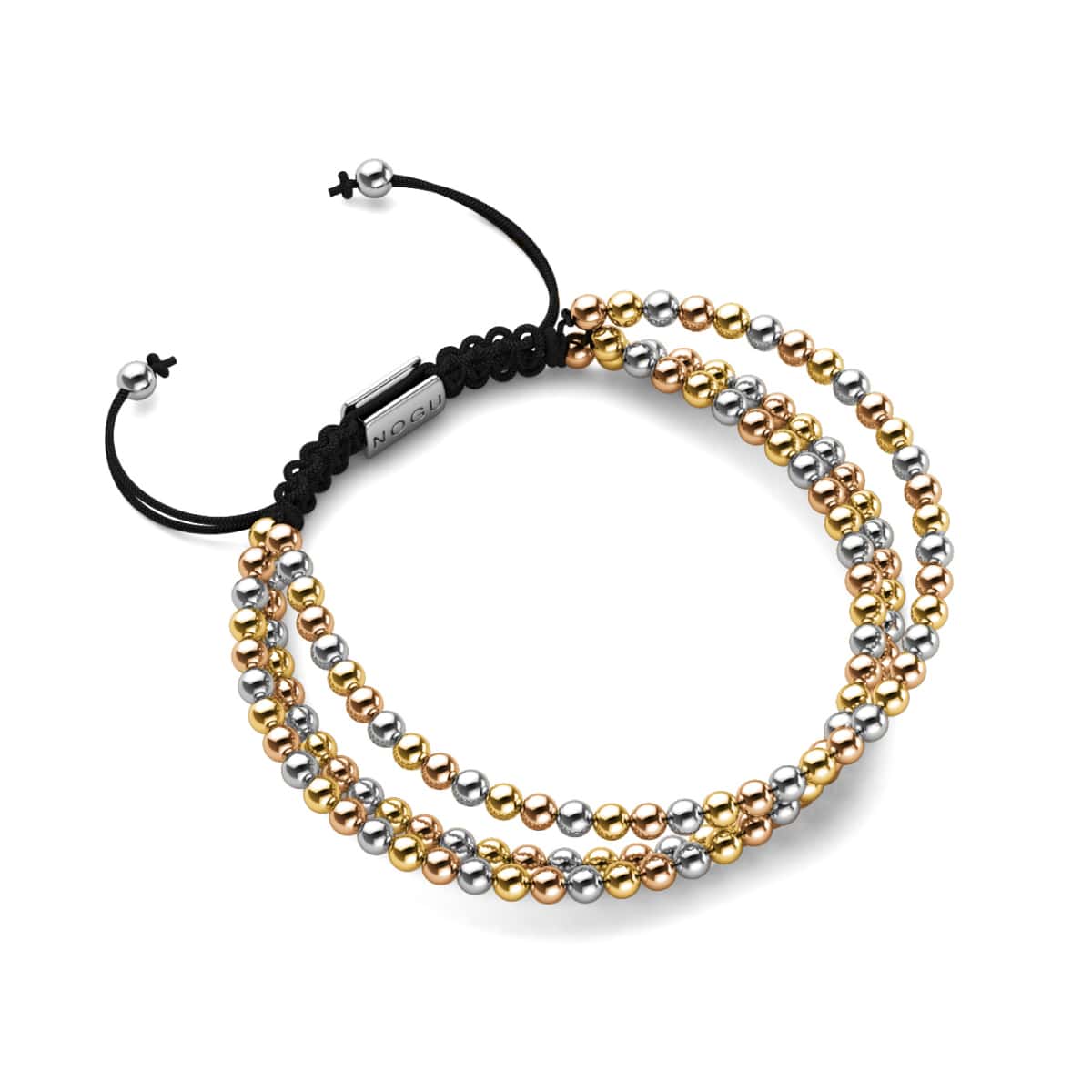 Dreifaltigkeit | Silber x Gold x Roségold | Dreireihiges Armband