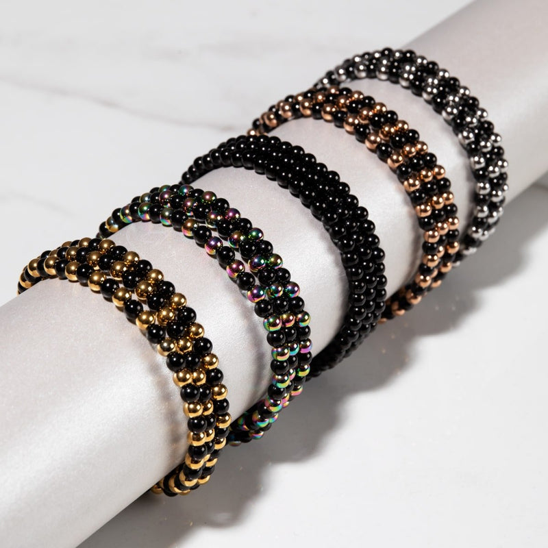 Dreifaltigkeit | Einhorn Silber x Rotguss | Dreireihiges Armband