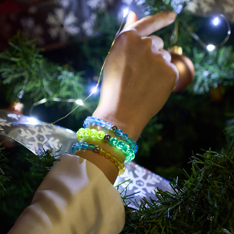 Sternennacht | Ukrainische Hilfe | Meerjungfrau-Glasperlenarmband