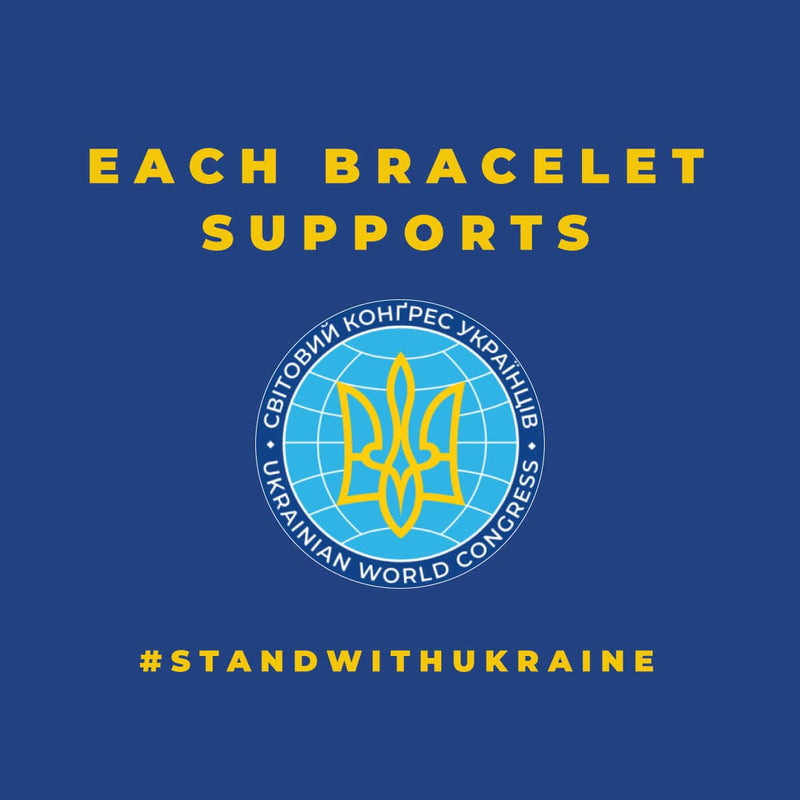 Sternennacht | Ukrainische Hilfe | Meerjungfrau-Glasperlenarmband