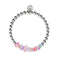 Candy-Quarz | Silber | Armband aus ungeschliffenem Edelstein