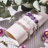 Herkimer Quarz | Silber | Armband aus ungeschliffenem Edelstein