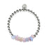 Morganit | Silber | Armband mit ungeschliffenem Edelstein