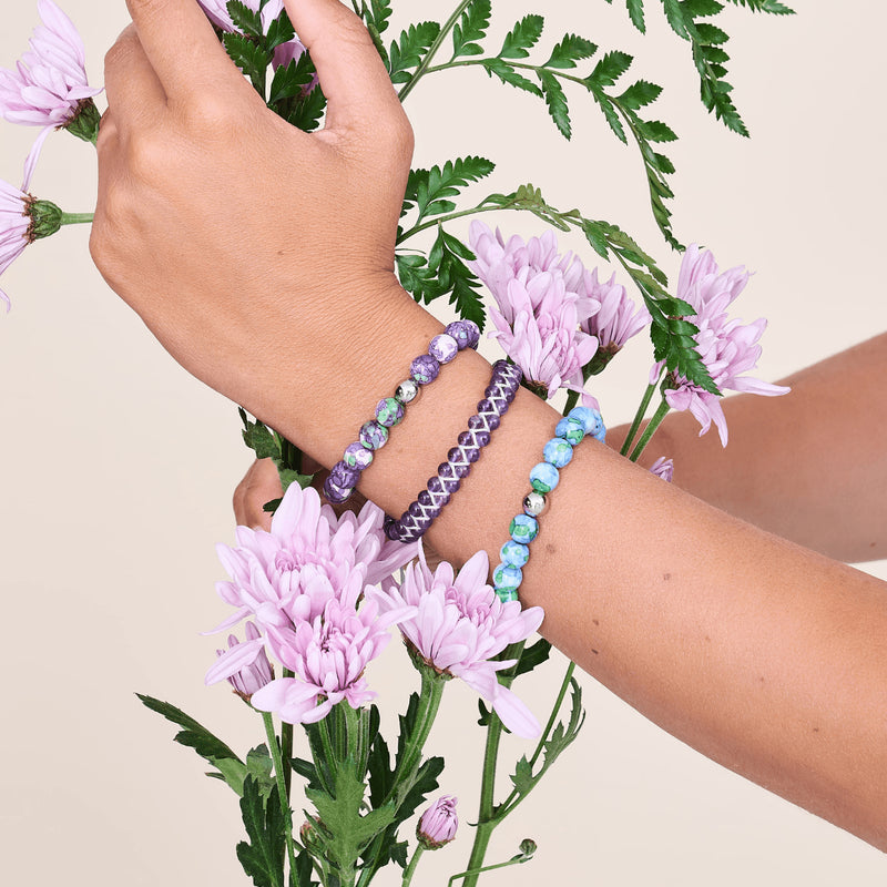 Amethyst | 925er Sterlingsilber | Vitalitätsarmband