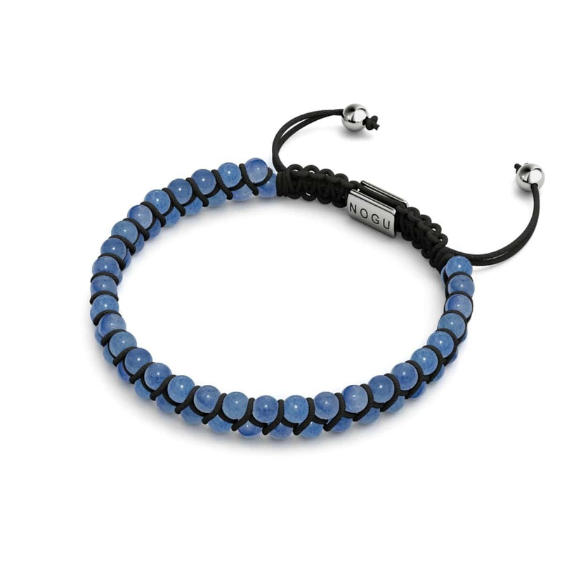 Aquamarin-Jade | 925er Sterlingsilber | Vitalitätsarmband