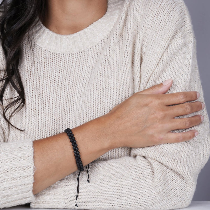 Lavastein-Diffusor | 925er Sterlingsilber | Vitalitätsarmband