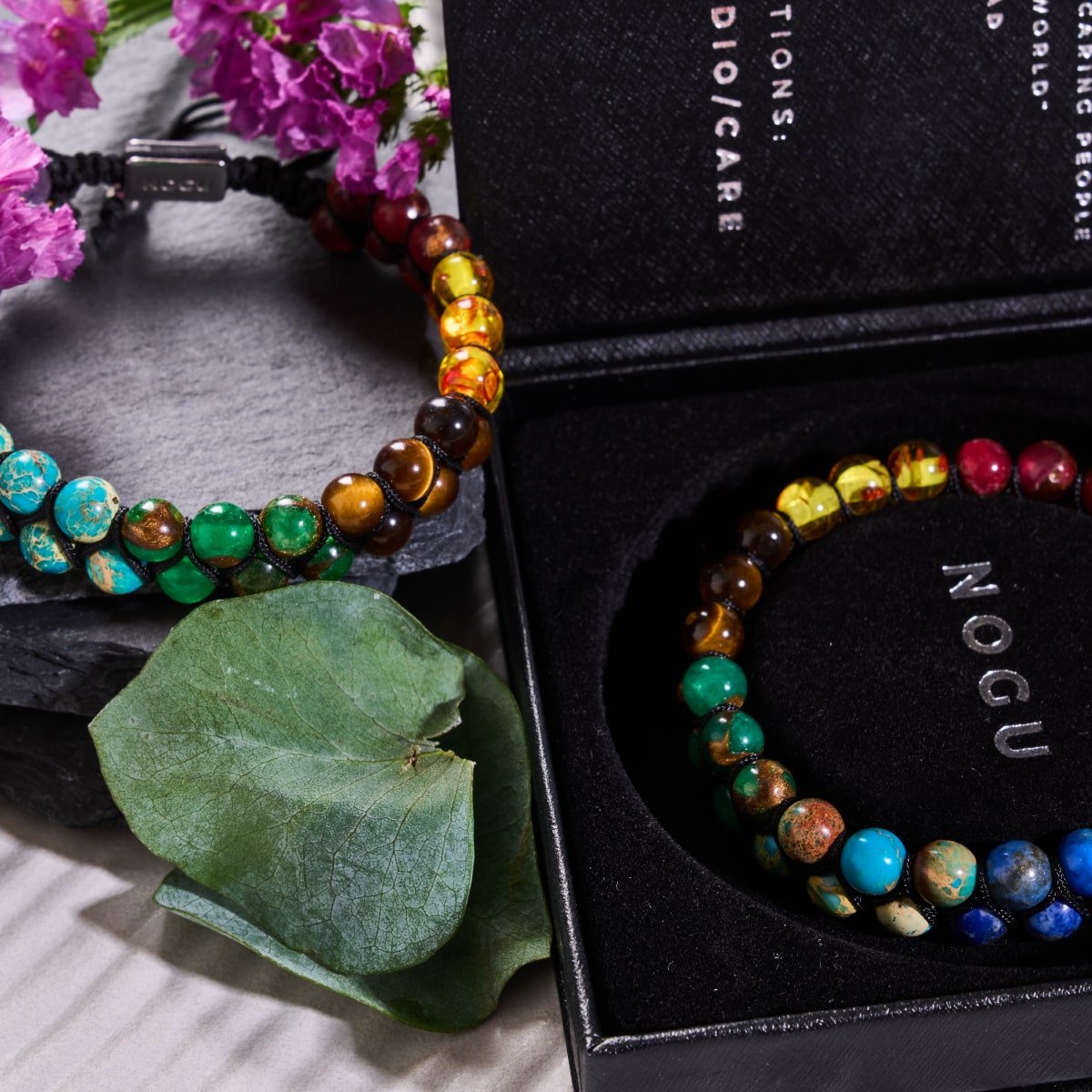 Regenbogen-Chakra | 7-Edelstein-Armband