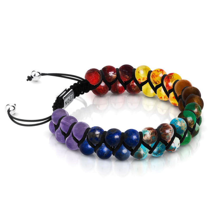 Regenbogen-Chakra | 7-Edelstein-Armband