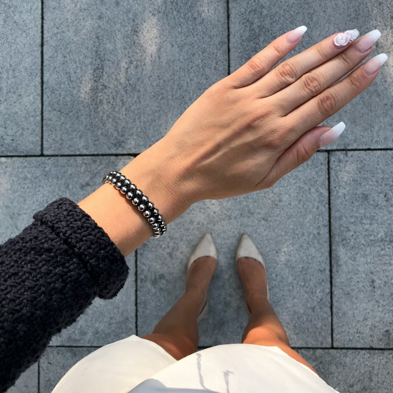 Silber | Schwarz | Vitalitätsarmband