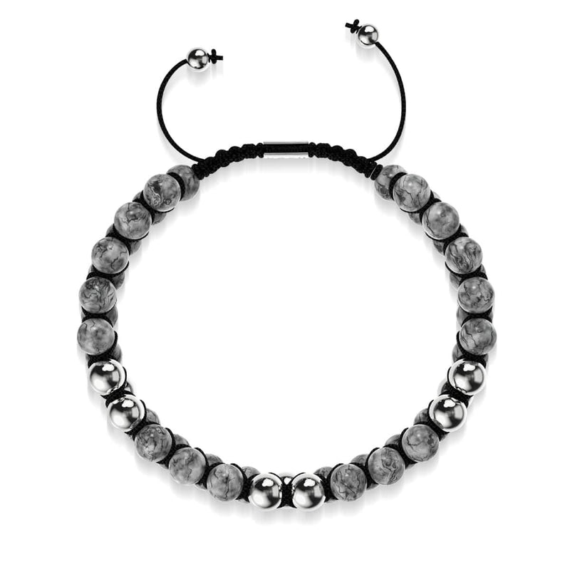 Silber | Leopardenjaspis | Vitalitätsarmband