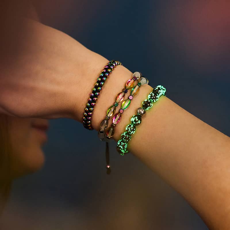 Einhorn Silber | Schwarz | Mini Vitality Armband