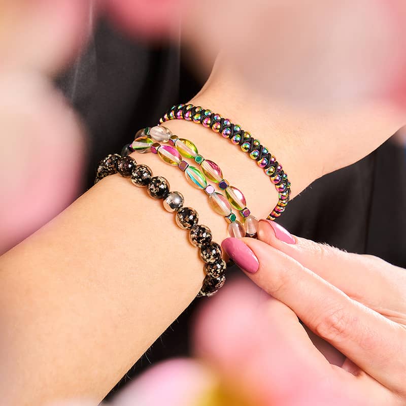 Einhorn Silber | Schwarz | Mini Vitality Armband