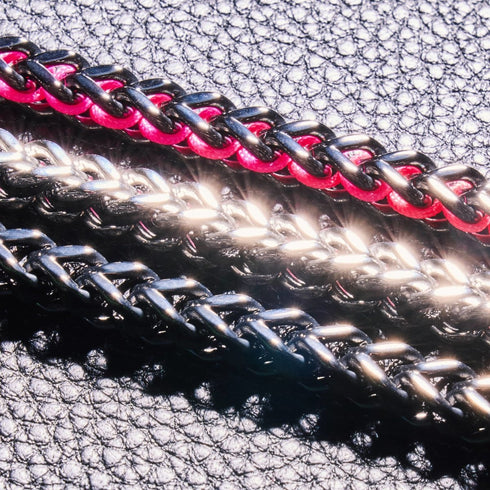 Schwarz x Silber | Gaia Weizenkette | Choker Halskette