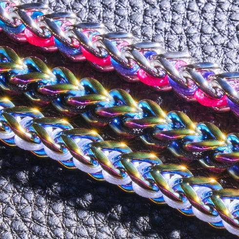 Schwarz x Einhorn Silber | Gaia Weizenkette | Choker Halskette