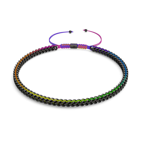 Spectrum x Gunmetal | Gaia Weizenkette | Choker Halskette
