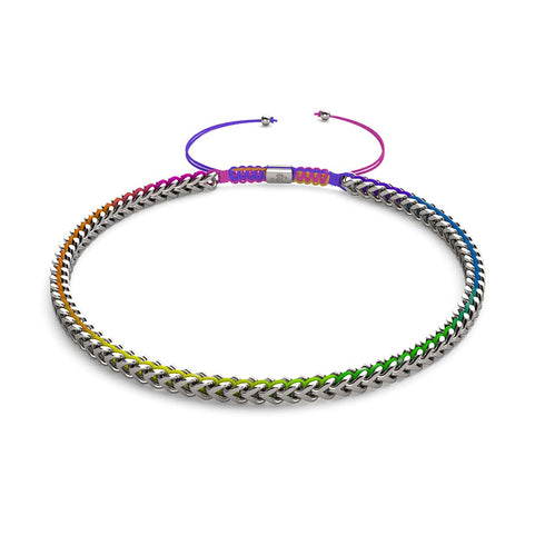 Spectrum x Silber | Gaia Weizenkette | Choker Halskette