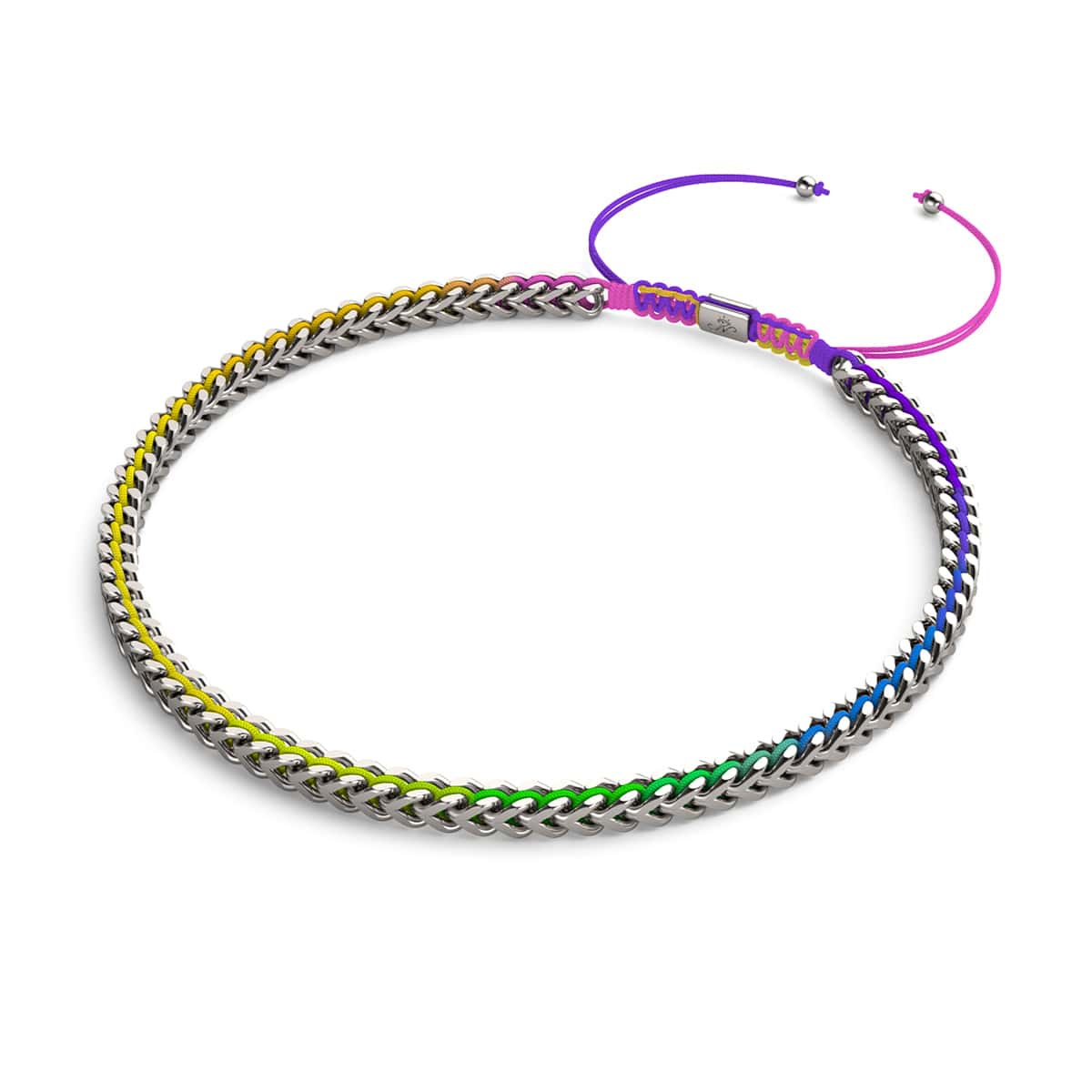 Spectrum x Silber | Gaia Weizenkette | Choker Halskette