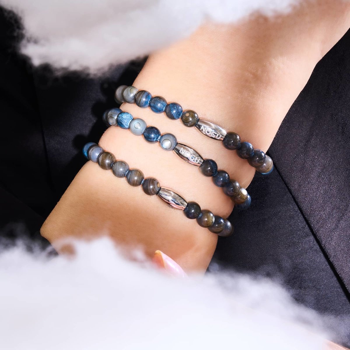 Ägäischer Sturm x Silber | Abalone-Armband