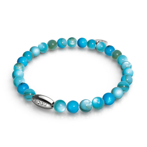 Sonnenbeschienener Himmel x Silber | Abalone-Armband