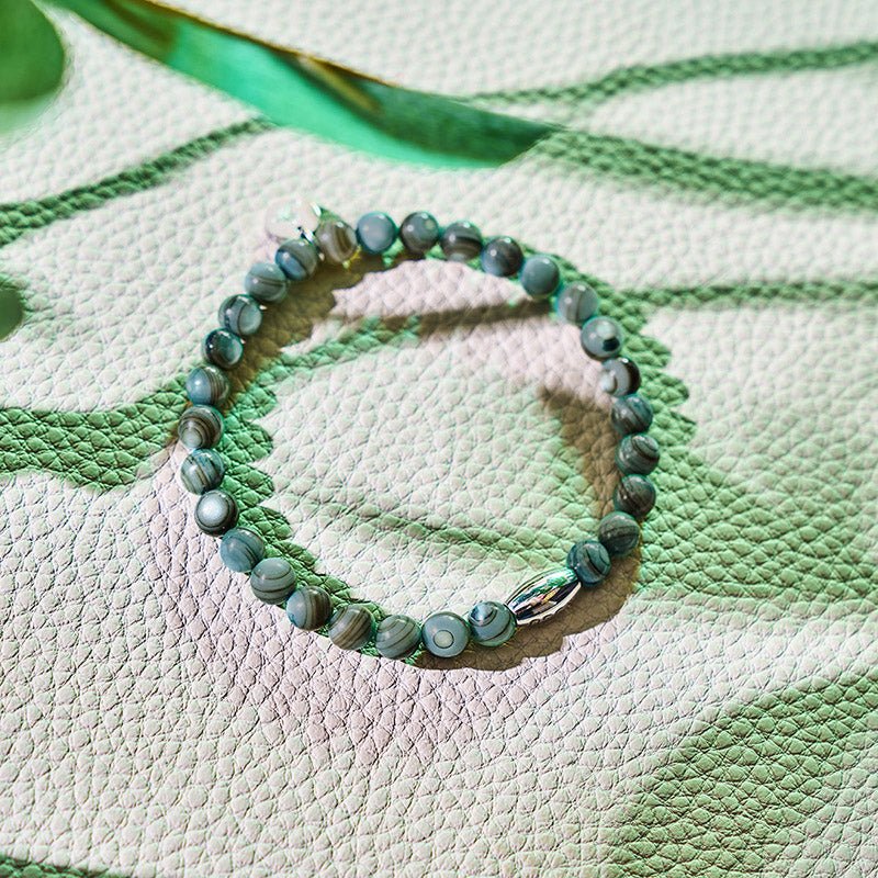 Viridian Kelp x Silber | Abalone Armband
