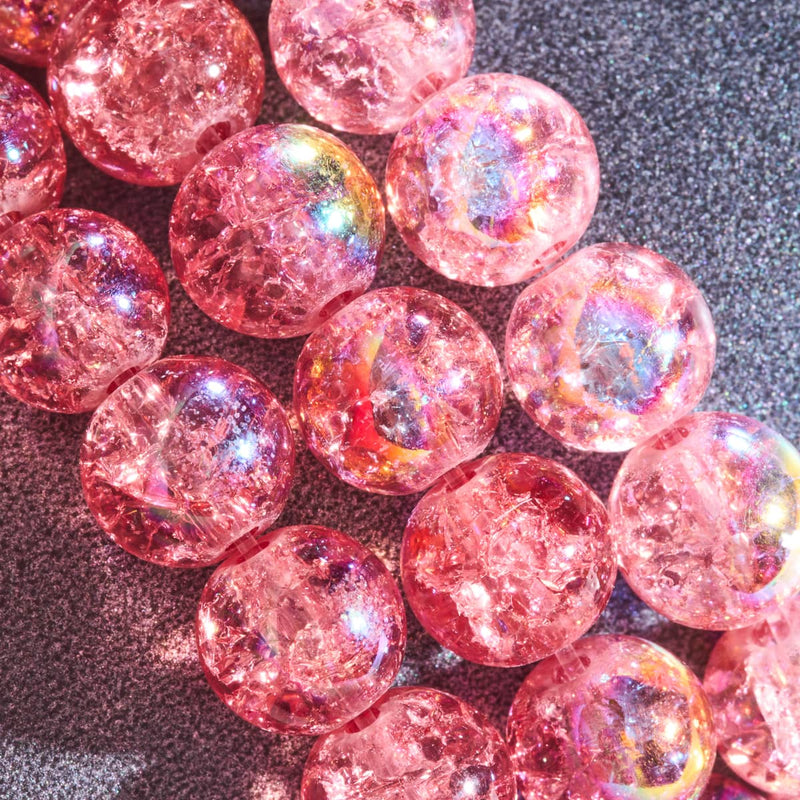 Magenta Meringue | 925 Sterling Silber | Blasenglas-Armband