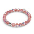 Magenta Meringue | 925 Sterling Silber | Blasenglas-Armband