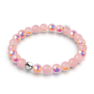 Drachenfrucht | 925er Sterlingsilber | Blasenglasarmband