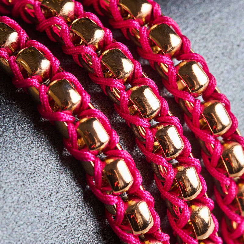 Magenta x Roségold | Catena Gliederarmband