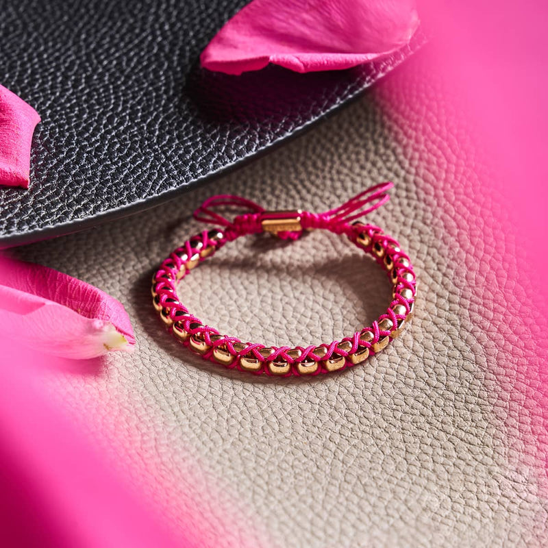 Magenta x Roségold | Catena Gliederarmband