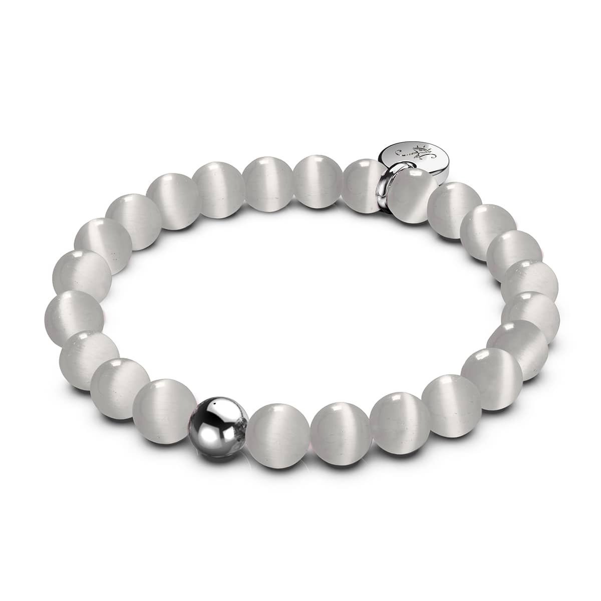 Samtsturm | 925 Sterling Silber | Cheshire Glas Armband
