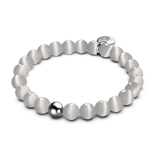 Samtsturm | 925 Sterling Silber | Cheshire Glas Armband
