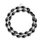 Drachenglas | Schwarz x Silber Kristall Wrap