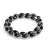 Drachenglas | Schwarz x Silber Kristall Wrap