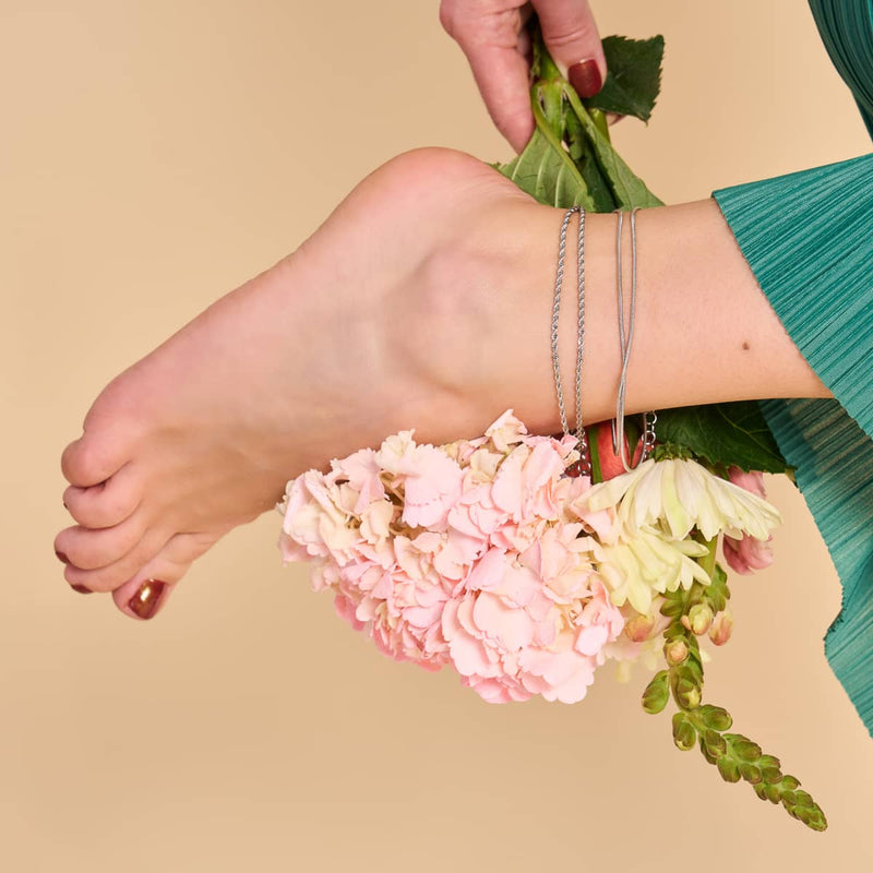 Die Hera | Geflochtene Fußkettchenkette