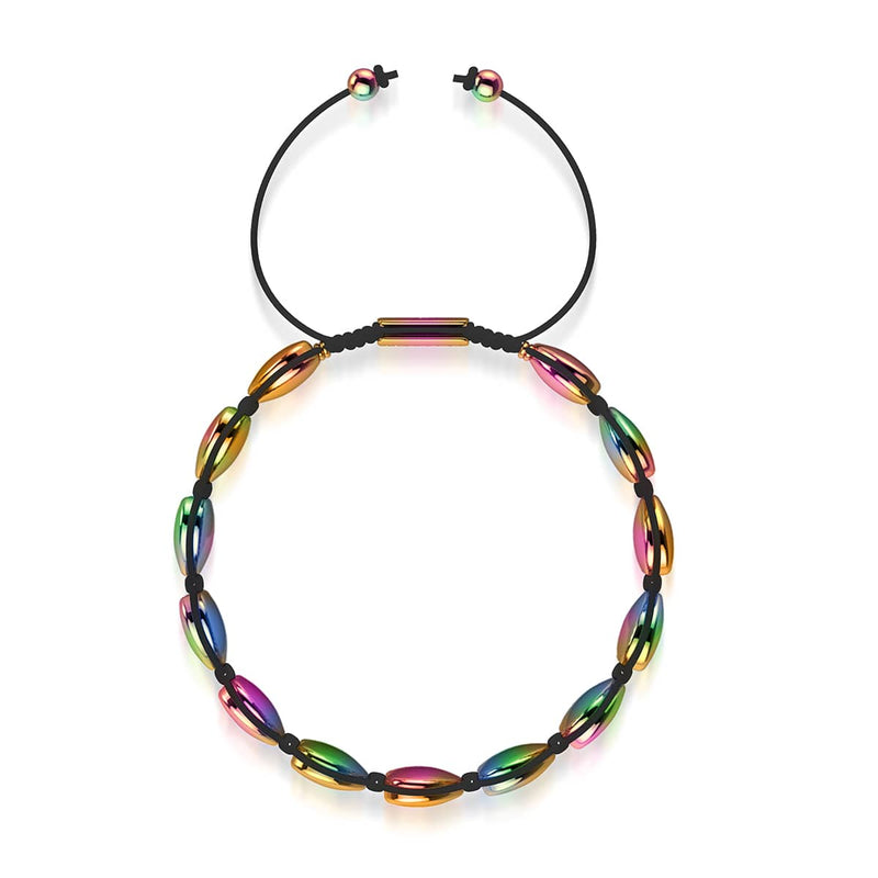 Einhorn Silber Herzschnur | Feenglas Charmballa Armband