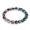 Schwarz x Pink | 925 Sterling Silber | Firefly Glas Liebesarmband