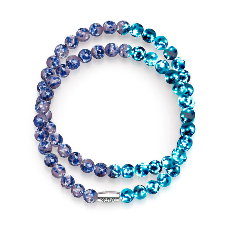 Blaues Byzanz | 925er Sterlingsilber | Firefly-Glasfolie