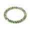 Grüne Zinnie | Firefly Glas Diamanten Armband