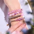 Lila | Silber | Firefly Glaskaskadenarmband