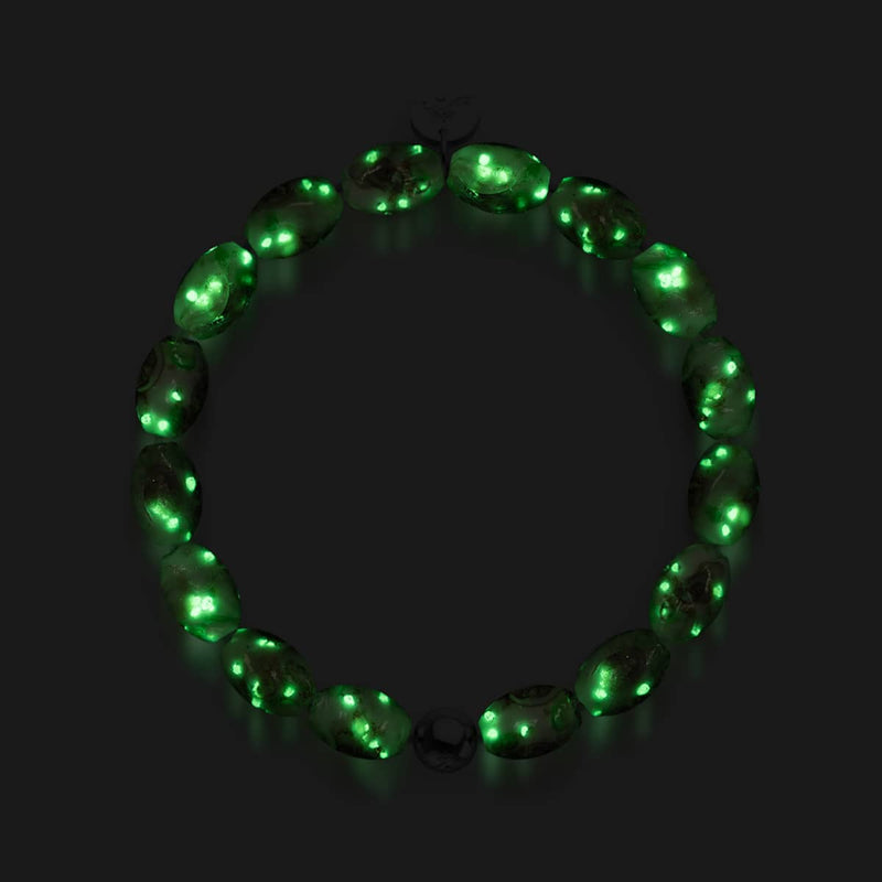 Lila Rose | 925 Sterling Silber | Firefly Glasgarten Armband